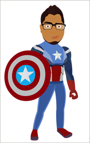 captain america caricature